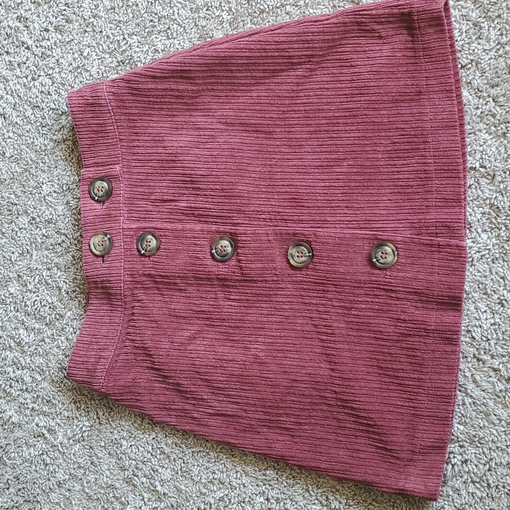 Miami xs corduroy button down skirt